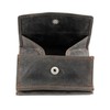 Greenland Brown Bifold Wallet Coin Catcher and Press Stud Closure