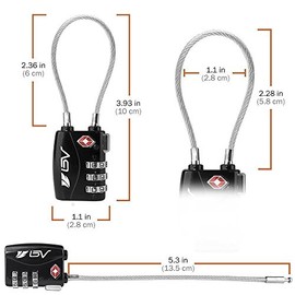 Candado para maletas Rosa aprobado por la TSA (2 piezas) / Set de dos candados para maletas/ crea tu propia combinación, perfecto para lockers del gimnasio, escuelas, maletines, equipaje, caja de herramientas y más!