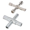 CYTGOUPER 2Pcs 4 Way Sillcock Key, Stainless Steel Portable Sillcock