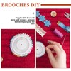 Brooch Safety Hat Pins Metal Stick Pin Silver Boutonniere Corsage