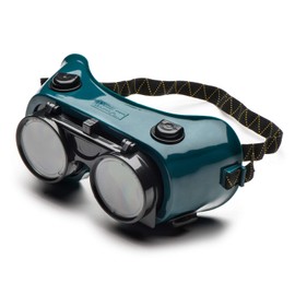 Univet 603.03.00.50 "No.603" Safety Goggles with IR5 Glass, Green/Transparent