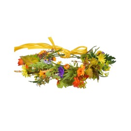 Lofruiin Women's Bohemian Floral Wreath Adjustable Grass Crown Forest style Rattan Pure Handmade Headband for Travel Party Festivals (Daisy, Free)