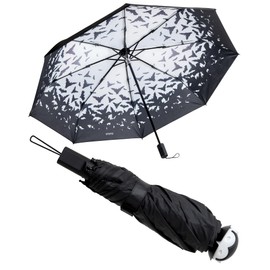 OTOTO NEW! Spookula Vampire Folding, Collapsible, Umbrella, Unique, Goth Accessories, Cool Gifts, Gothic, Black and White, Cute, Rain Umbrella, Spooky, Halloween