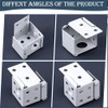 4Pcs White Blind Brackets, 1 Inch Low Profile Box Mounting