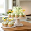 24 PCS Lemon Cupcake Toppers Glitter Summer Fruits Lemon Cupcake