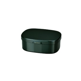 Tatsumiya 303490 Quick Washable Lunch Box, Large, 30.5 fl oz (900 ml), Dark Green, Tsururin, Made in Japan