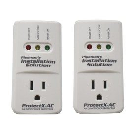 2 Pack Pipeman's Installation Solution AC 85-135V Surge Protector 1875 Watts, White