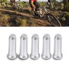 100PCS 100PCS Aluminum Alloy Brake Cable Tips Crimps Derailleur Shifting