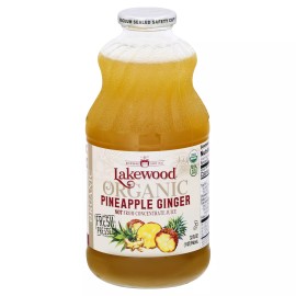 Lakewood Juice Pineapple Ginger Organic 32 FO (Pack Of 6)