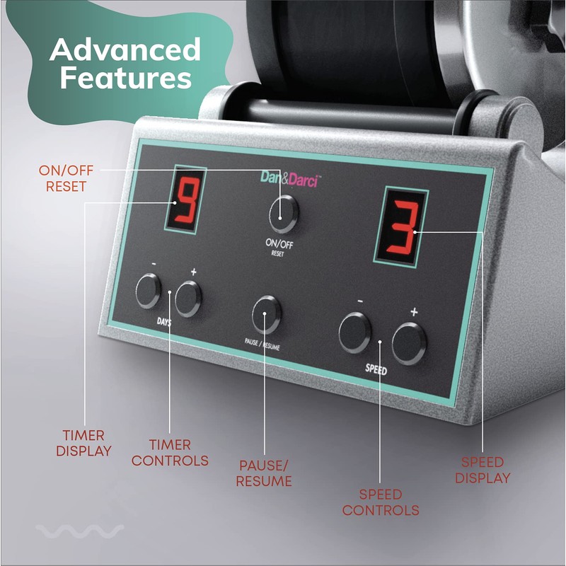 Dan&Darci Advanced Professional Rock Tumbler Kit - with Digital 9-Day