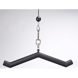 HOG LEGS 'Ham Bone' Fat Grip 30D Bar for Triceps gym cable attachments Triceps Workout Bar Extreme!