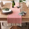 DII Woven Basic Tabletop Collection Chevron Table Runner, 15x72, Red