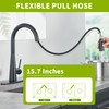 Tohlar Black Touchless Kitchen Faucet with Pull Down Sprayer, Stainless