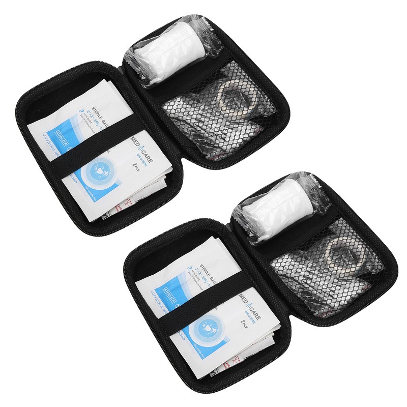 2 Sets Emergency Aid Kit Outdoor Household Bandage Dressing Gauze