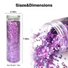 LoveOurHome 150g Chunky Body Glitter Holographic Purple Star Moon Heart