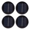 T best 4Pcs High Efficiency Round Solar Panel, 6V 80MM