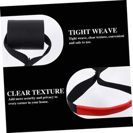 GRIRIW 1 PC Durable Door Bolts Latches with Creative Tension Ropes Black Red for Fitness Training Home Office Use Prevents Door Damage for Athletes and Strength Training