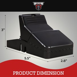 TwinTech Large Snap Traps for Mice and Rats (6 Pack) - Durable Rat Snap Traps - Reusable Mouse Traps - Hygienic Rodent Control - Snap Traps Large Size for Rats - Mouse Snap Traps Indoor for Home