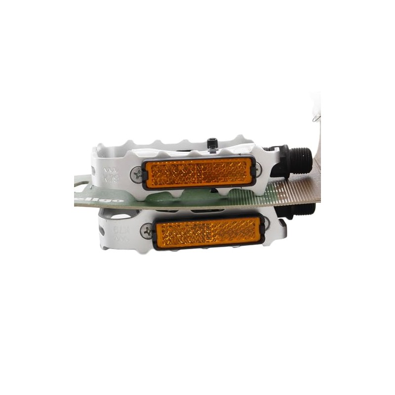 WELLGO M-21 Aluminum Pedal, Thin, Silver, 8.1 oz (236 g),