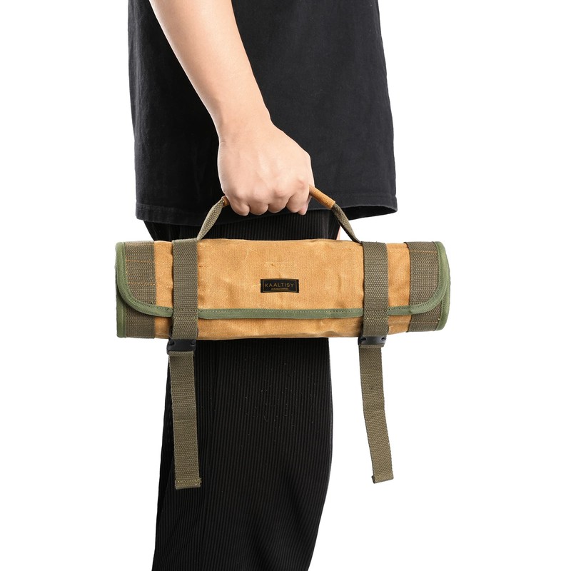 Tool Roll Bags, Portable Tool Roll with Buckle & Carry