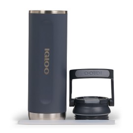 IGLOO Sipper 20 Thermos Flask Stainless Steel Insulated 0.6 L Leak-Proof Anthracite