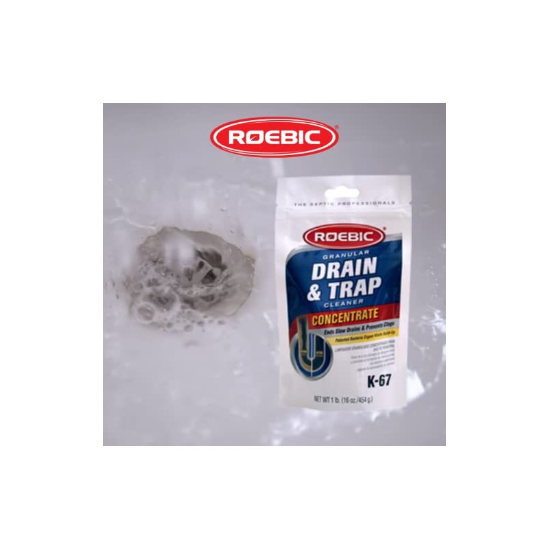 Roebic K-67GDB 16 Ounces Granular Drain Buildup Remover, 16 oz