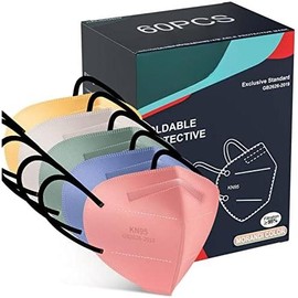 60 Packs Individually Wrapped KN95 Face Mask 5-Ply Breathable & Comfortable Filter Safety Mask with Elastic Ear loop and Nose Bridge Clip, Protective Face Cover Mask, Multi Color - Color: Morandi Multi Color