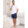 SWOMOG Mens Pajama Shorts Sleep Shorts Modal Soft Loungewear Bottoms