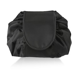 Lazy Drawstring Makeup Bag,Portable Collapsible Magic Cosmetics Pouch,Large Capacity Travel Cosmetic Bags Storage,Cosmetic Canvas Organiser Can Lay,for Personal,Household,and Travel