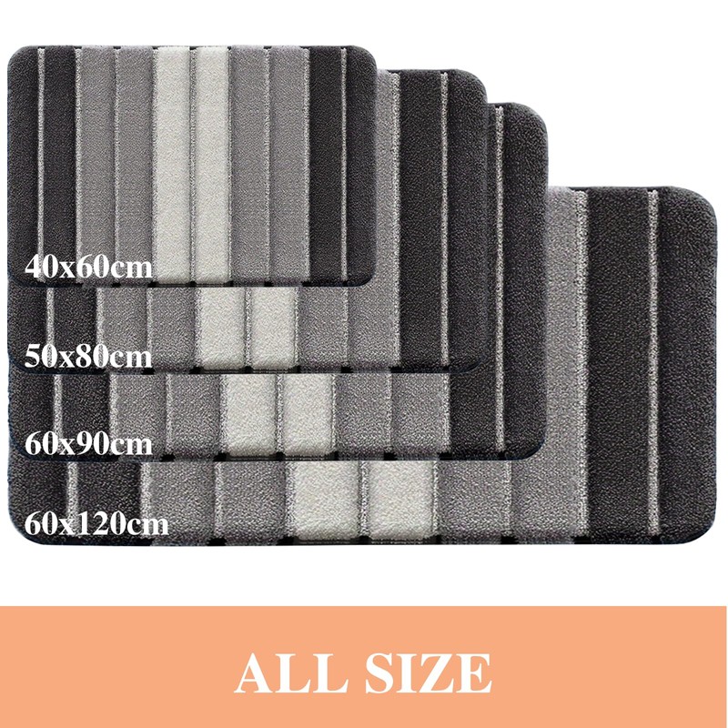 wyewye Microfibre Bath Mat, Door Mat, Bath Rug, Super Absorbent
