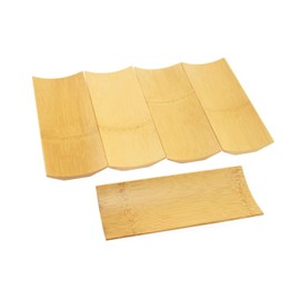 Olive-G Natural Bamboo Hot Towel Rest, Set of 5, Japanese Tableware, Restaurants, Commercial Use