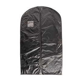 Ferrecci Black Garment Bags 40 INCH For Clothing Storage Of Suit, Dresses & Dance Costumes includes Zipper & Transparent Clear Window