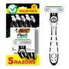 BIC Flex 5 Sensitive Men's Disposable with 5 Blade Razors,