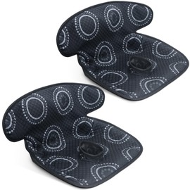 COOLBEBE Car Seat Protector for Potty Training, 2 Pack Dry Waterproof Car Seat Liner Toilet Training for Baby Infant Toddler, Piddle Pads Cover Car Seat Pad for Strollers & Carseat (Black,2 PC)