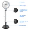Rechargeable 5X Magnifying Desk Lamp,Delixike Hand Free Magnifying Glass with