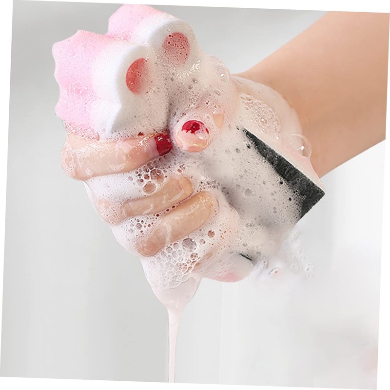 Beavorty 2sets Kitchen Cleaning Tool Scrubbing Sponge Brush Non-Abrasive Durable