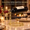 Floating Wine Bottle Holder Decorative Chain and Rope Style Wine
