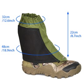Canvas Low Gaiters for Men and Women Hiking Climbing