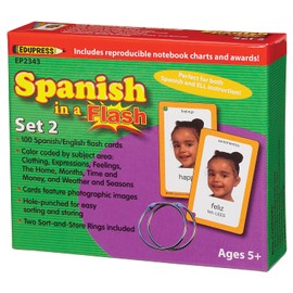 Edupress Spanish in a Flash Cards Set 2 (EP62343)