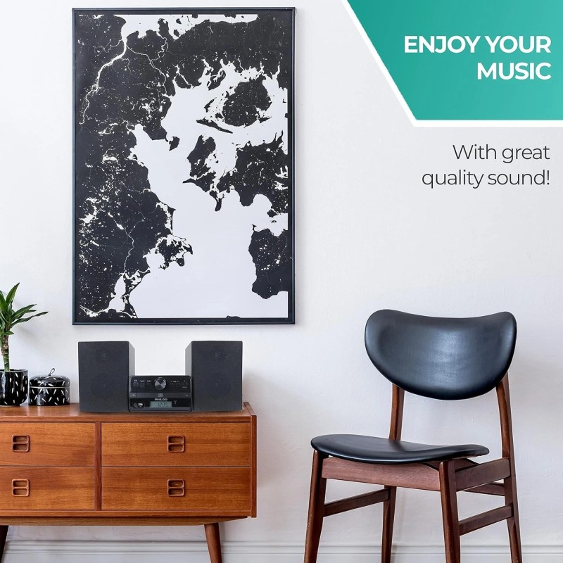 Philco Stereo Shelf System Tray Loading CD Player with Digital