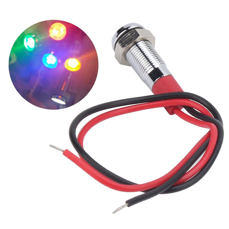 LED Metal Indicator Light Lamp 6 mm 6 V Waterproof