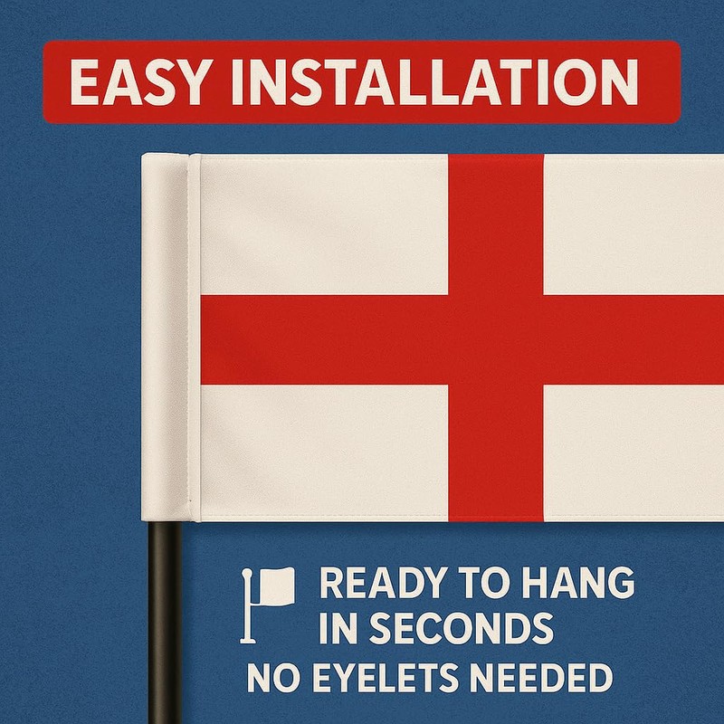 Generise England St George Flag 76cm x 50cm- 2.5ft x