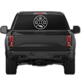 Guerrero Mexico Stickers para Trocas Calcomanias para Autos Mexican Stickers for Trucks and Cars State Abbreviation (10" x 10", Metallic Silver)