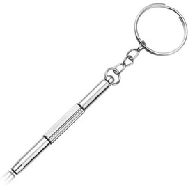 Silver Eyeglass Screwdriver Repair Kit Precision 3 in 1 Mini Screwdrivers Set Keychain Glasses, Sunglasses, Sunglass, Watch, Electronics, Jewelry, Eyeglasses, Flat Head, Phillips, Hex, Hand Tools