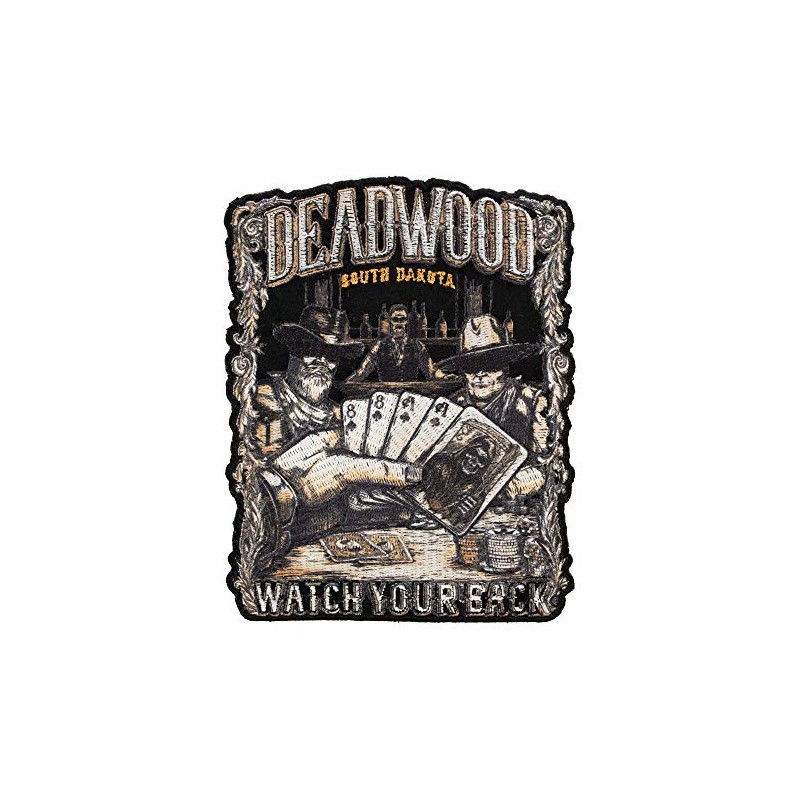 Watch Your Back Dead Mans Hand Deadwood Souvenir Patch, Small