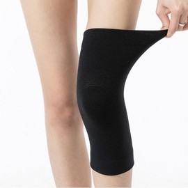 (GTF39773) Soft Thermal Knee Support (M) (Black)