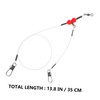 Abaodam 6pcs Saltwater Fishing Leaders with Swivels High Strength Biteresistant