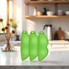 3 Pcs Green Multipurpose Bean Shaped Sponge Set, Heat Resistant