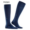 Burlington Leeds Knee Socks Opaque Warming Effect Virgin Wool, Blue