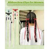 14 PCS Ribbon Bow Clips for Women Girls Tassel Ribbon